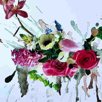 Kleines Blumenbukett - Collage